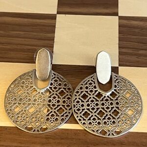 Kendra Scott Didi filigree earrings Silver